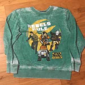 Star Wars Rebels distresses green sweatshirt L
